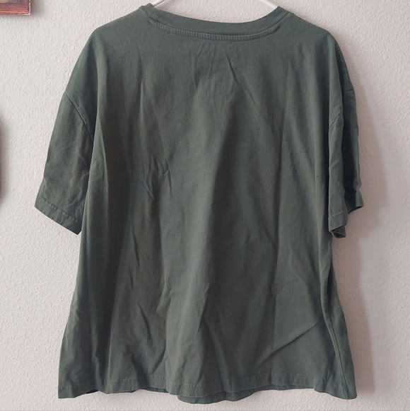 RSQ Peanuts Snoopy Paris 24 Green T-Shirt/Tee | Size XXL - Picture 2 of 5